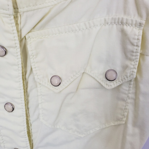 True Religion Western Button Front Yellow Cami - Picture 4 of 4